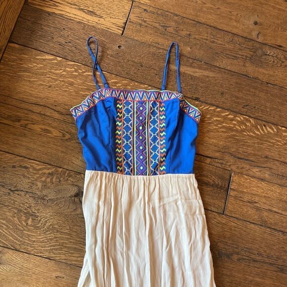 Flying Tomato maxi dress medium blue embroidered - Picture 6 of 8